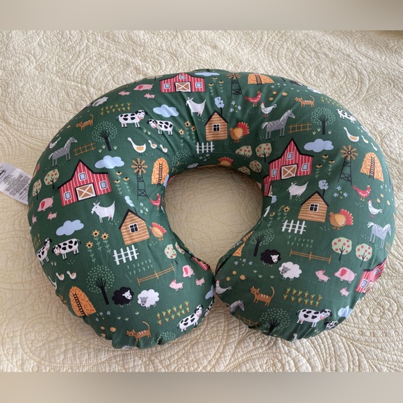 Boppy Nursing Pillow Original. Green Farm. - Picture 3 of 3